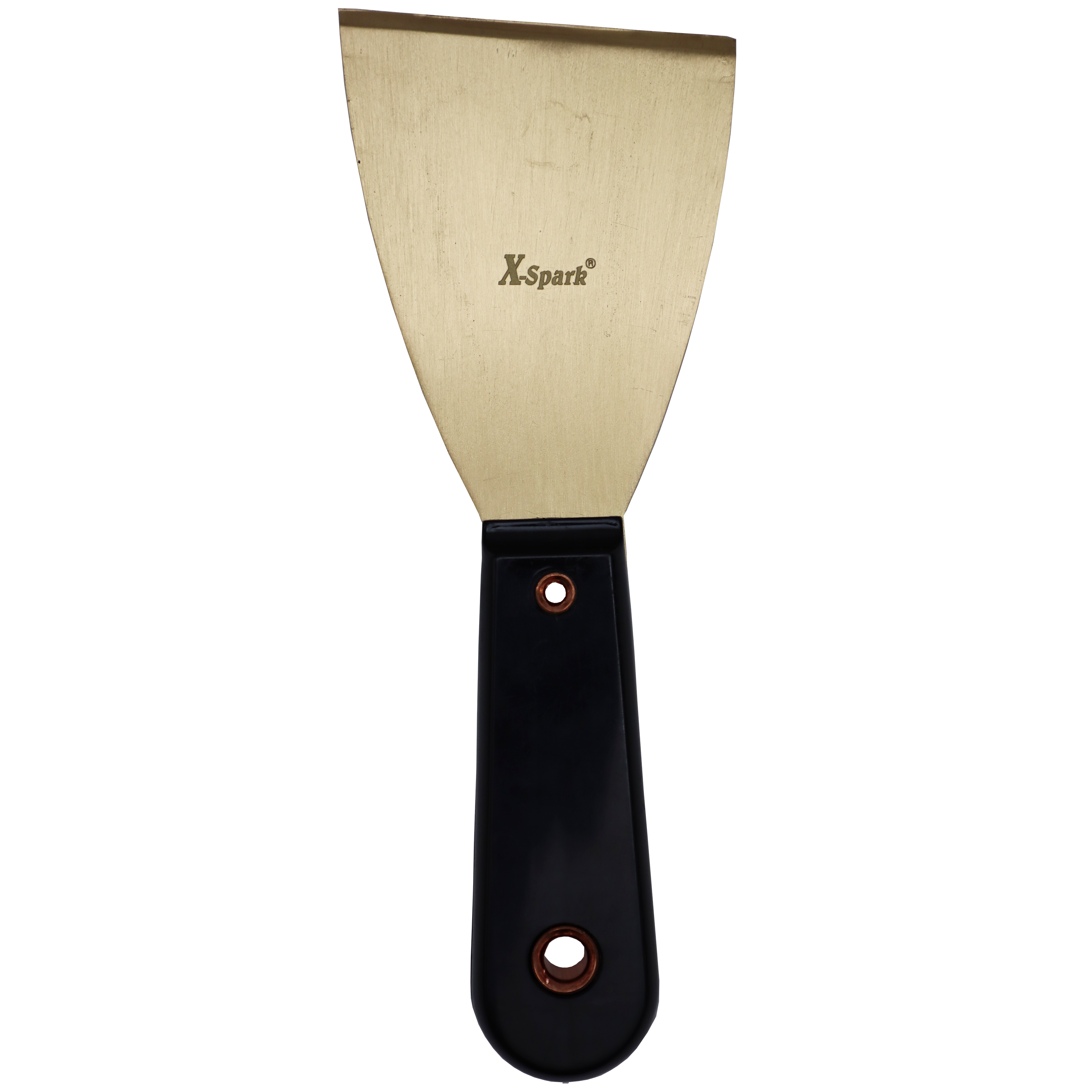 "PAINT SCRAPER RIGID NON SPARK 75MM BRASS - NON SPARKING - 1.6MM THICK"