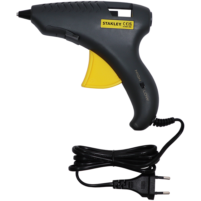 "GLUE GUN  25W STANLEY - HEAVY DUTY - 11MM DIAMETER GLUE STICK"