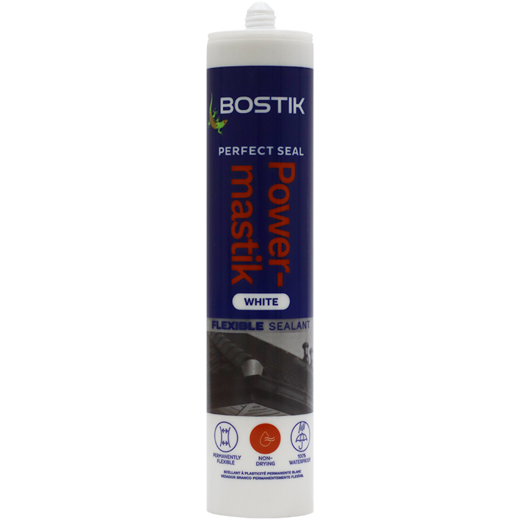 "BOSTIK W\/PROOF SEALANT WHITE 280ML - POWERMASTIK CART (WATERPROOF)"