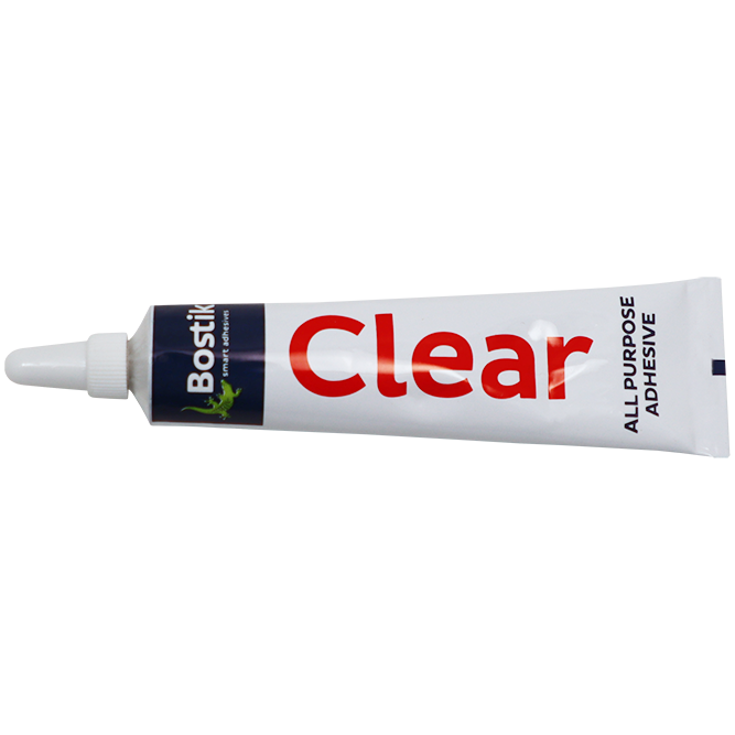 BOSTIK CLEAR ADHESIVE 25ML BOXED - HOUSEHOLD ADHESIVE | Fowkes Bros