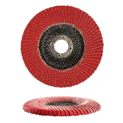 "FLAP DISC CERAMIC 125MM 60G FB - RADIAL SHAPE FOR ANGLE \/ EDGE GRINDING"