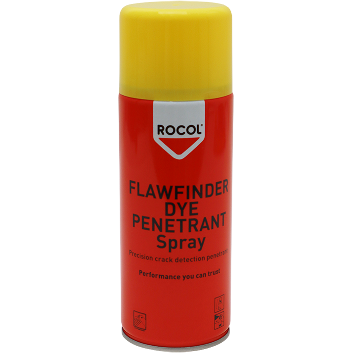 "FLAW DETECTOR #2 PENETRANT 400ML ROCOL - METAL FLAW FINDER NO2 DYE"
