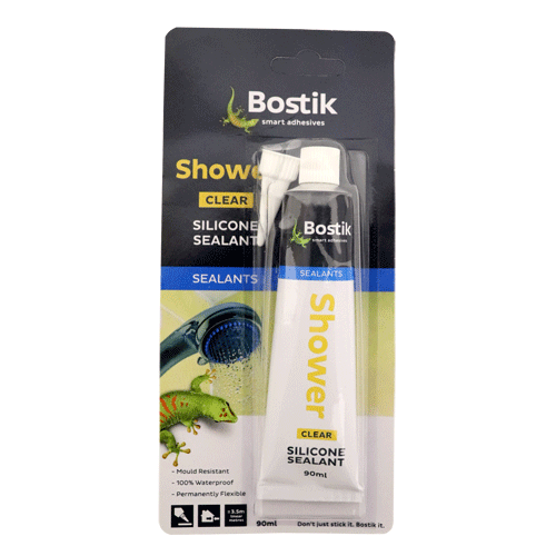 "SILICONE   90ML BOSTIK SHOWER - DWS - MOULD RESISTANT CLEAR SILICONE"
