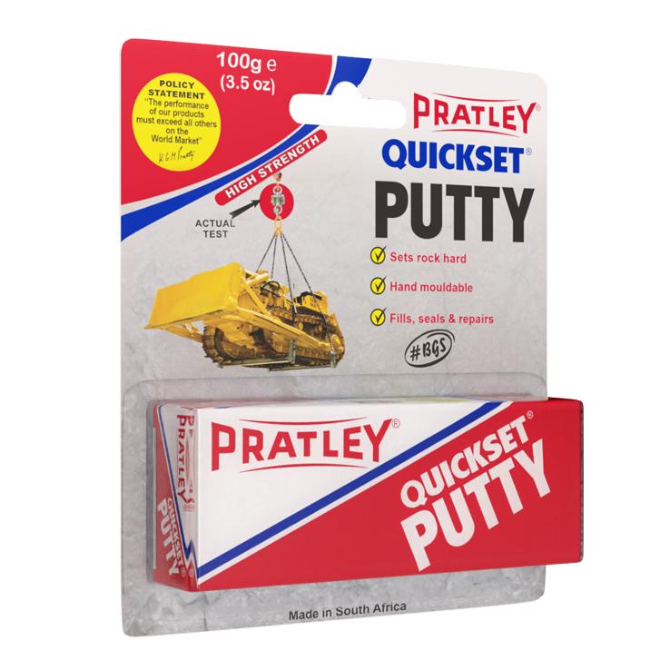 "EPOXY PUTTY G\/P QUICKSET 100G PRATLEY - 2-PART (GENERAL PURPOSE - FAST SET)"