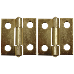 "HINGE BUTT BRASS 100 X 60MM - SOLD PER PAIR (SOLID BRASS - 2.0MM)"