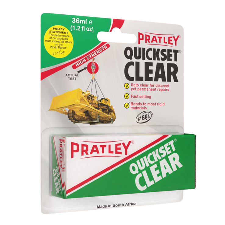 "PRATLEY EPOXY ADH Q\/SET CLEAR  36ML - FAST SET LIQUID - TRANSPARENT"