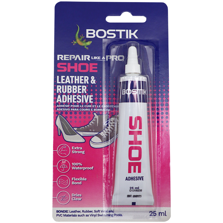 "GLUE SHOE REPAIR BOSTIK 25ML BC - BONDS PLASTIC RUBBER LEATHER"
