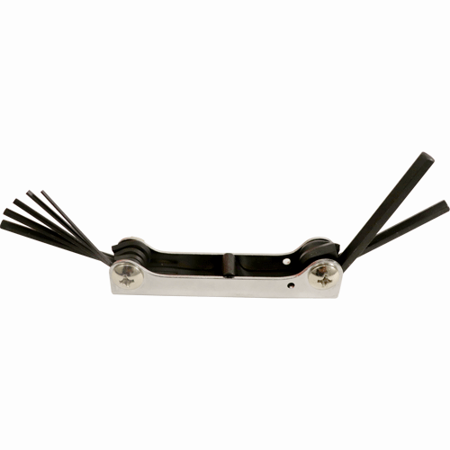 "ALLEN K\/SET  HEX 1.5- 6MM ARNDT - 7PC - SILVER- HAND CLIP"