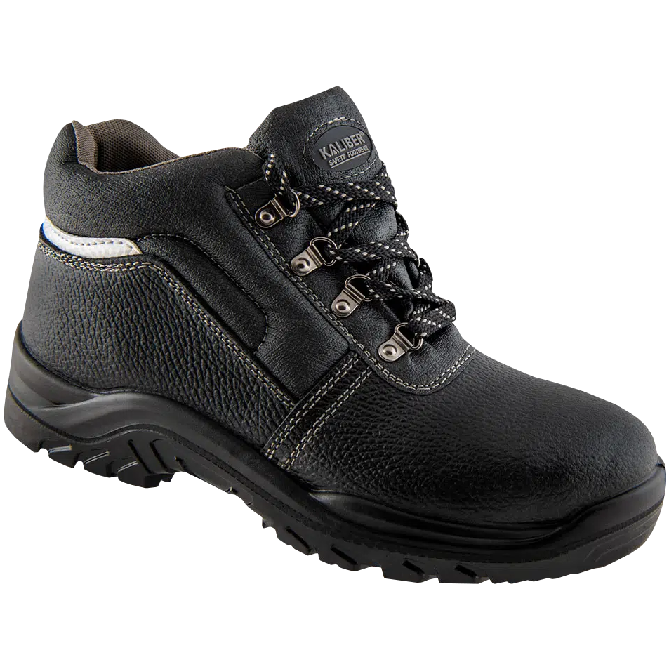 "SAFETY BOOT  9 BLACK RAPTOR KALIBER - STEEL TOE CAP (OIL RESIST)"