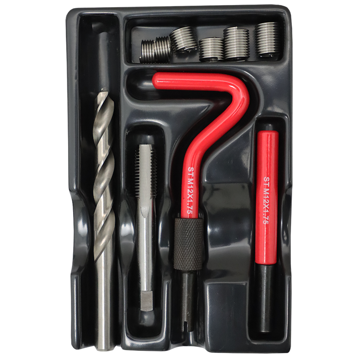 "RECOIL REPAIR KIT M12 X1.75MM - 1.75MM M\/C THREAD WITH 12MM DIAMETER"