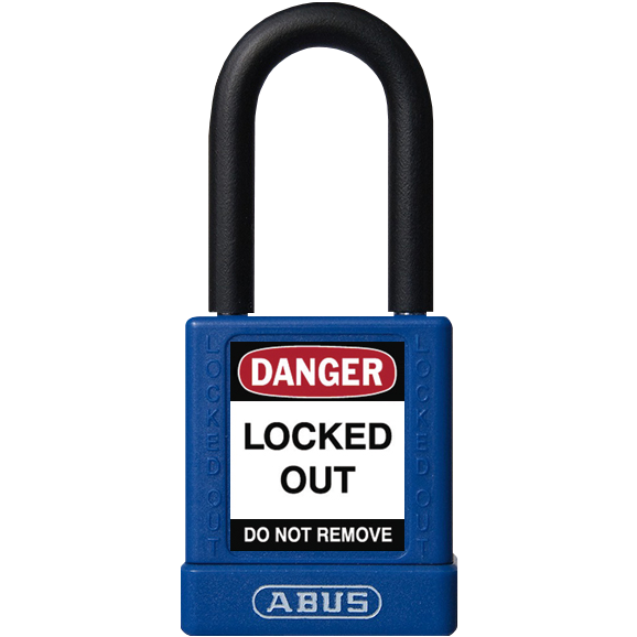 "PADLOCK LOCKOUT ALUM BLUE 40MM ABUS - STD ALUMINIUM SAFETY (ABS COVER)"