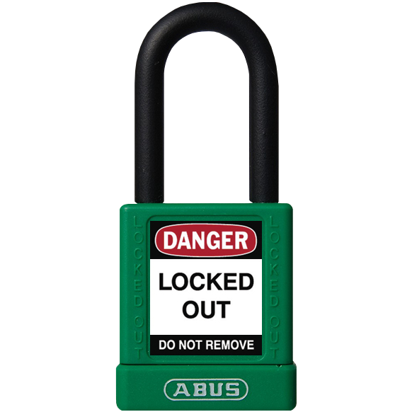 "PADLOCK LOCKOUT ALUM GREEN 40MM ABUS - STD ALUMINIUM SAFETY (ABS COVER)"