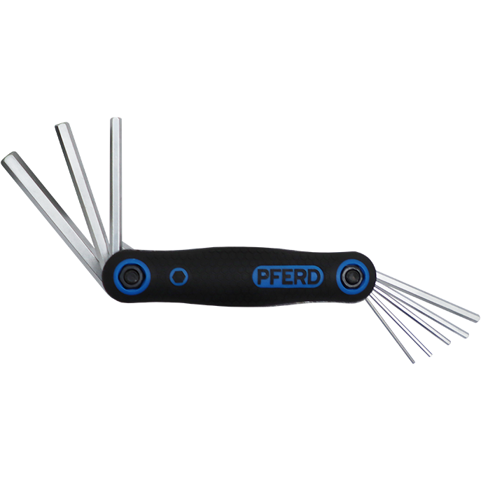 LOHEN ローヘン　GATHER&TACK STRING ALL IN ONE ALLEN K/SET HEX 1.5- 8MM FOLDING PFERD - 8PC - PEN KNIFE STYLE