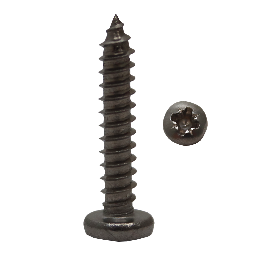 "SELF TAP SCREW PAN S\/S A4 PZ 4.8X32 - PAN HEAD - POZI #10 X 32MM"