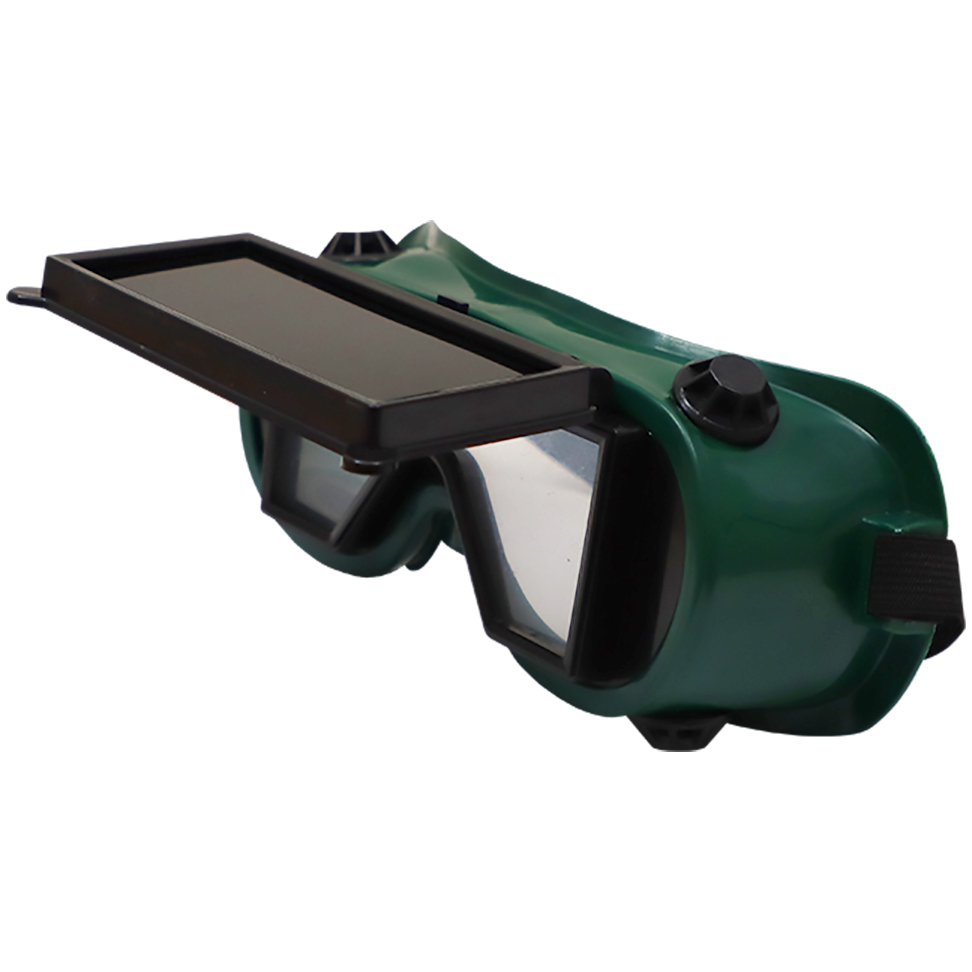 "WELD GOGGLE FLIP UP  FB - DWS - GREEN COLOR"