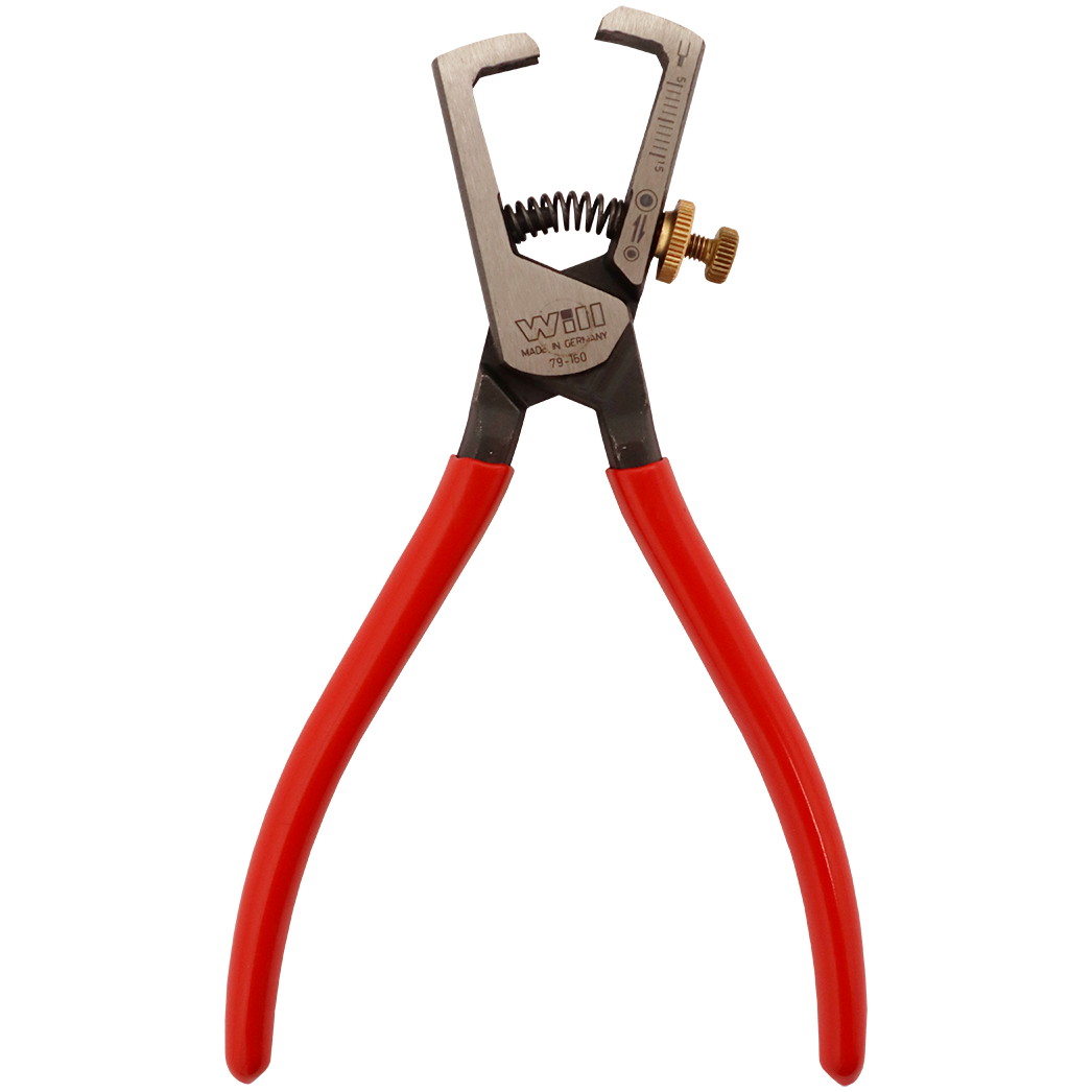 "WIRE STRIPPER 160MM WILL - INSULATION STRIPPING PLIER RED"