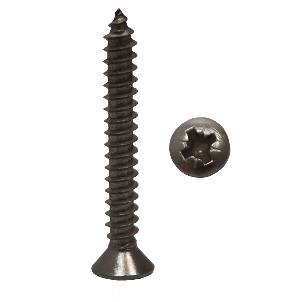 "SELF TAP SCREW RSD S\/S A2 4.0X20 - RAISED COUNTERSUNK - POZI  #4 X 20MM"