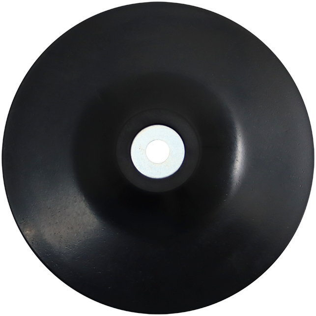 "BACKING PAD RUBBER 150MM MOUNTED HAWK - DWS - 6MM SHANK TO FIT DRILL CHUCK"