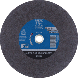 "CUT OFF STEEL 350X3.6X25  SG PFERD - SG = HIGH PERFORMANCE"