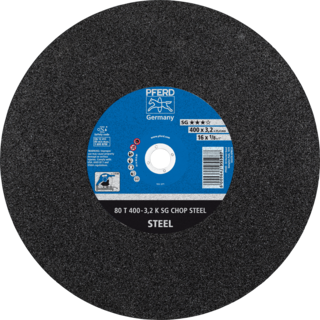 "CUT OFF STEEL 400X3.2X25  SG PFERD - DWS - SG = HIGH PERFORMANCE"