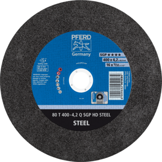 "CUT OFF STEEL 400X4.2X40  SG PFERD - DWS - SG = HIGH PERFORMANCE"