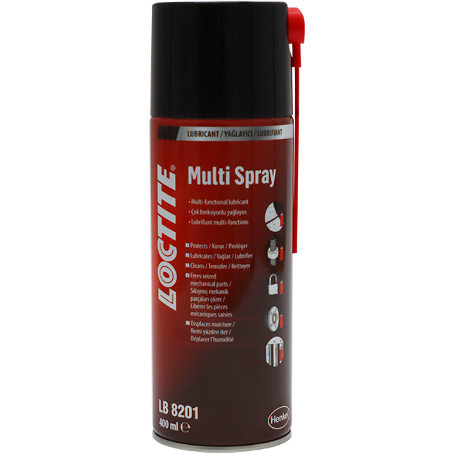 RAKER EMULSION 8本 MULTI-PURPOSE LUBE SPRAY 400ML LOCTITE - SILICONE FREE | Fowkes Bros