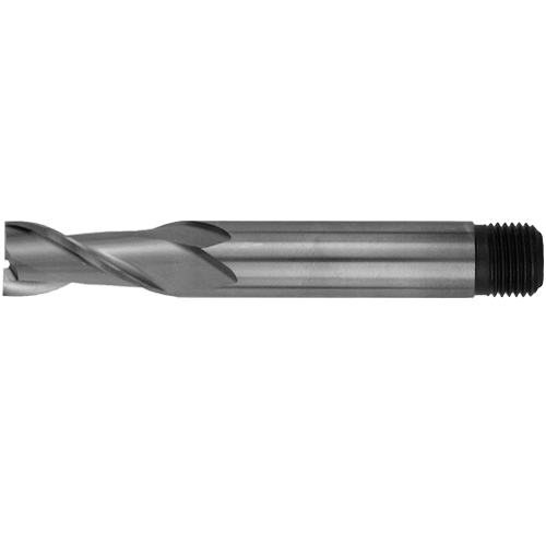 "END MILL HSS 2FL 25.0MM FEW - 2 FLUTE - THREADED SHANK"