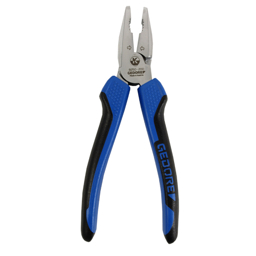 PLIER COMBINATION 200MM VDE GED 1000V RED/YELLOW HANDLE Fowkes Bros