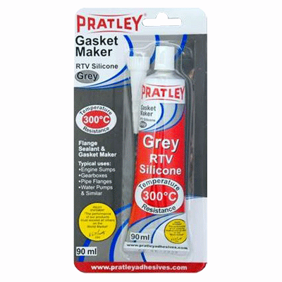 "GASKET MAKER  GREY   90ML  PRATLEY - HIGH HEAT RTV (300\u00b0 C)"