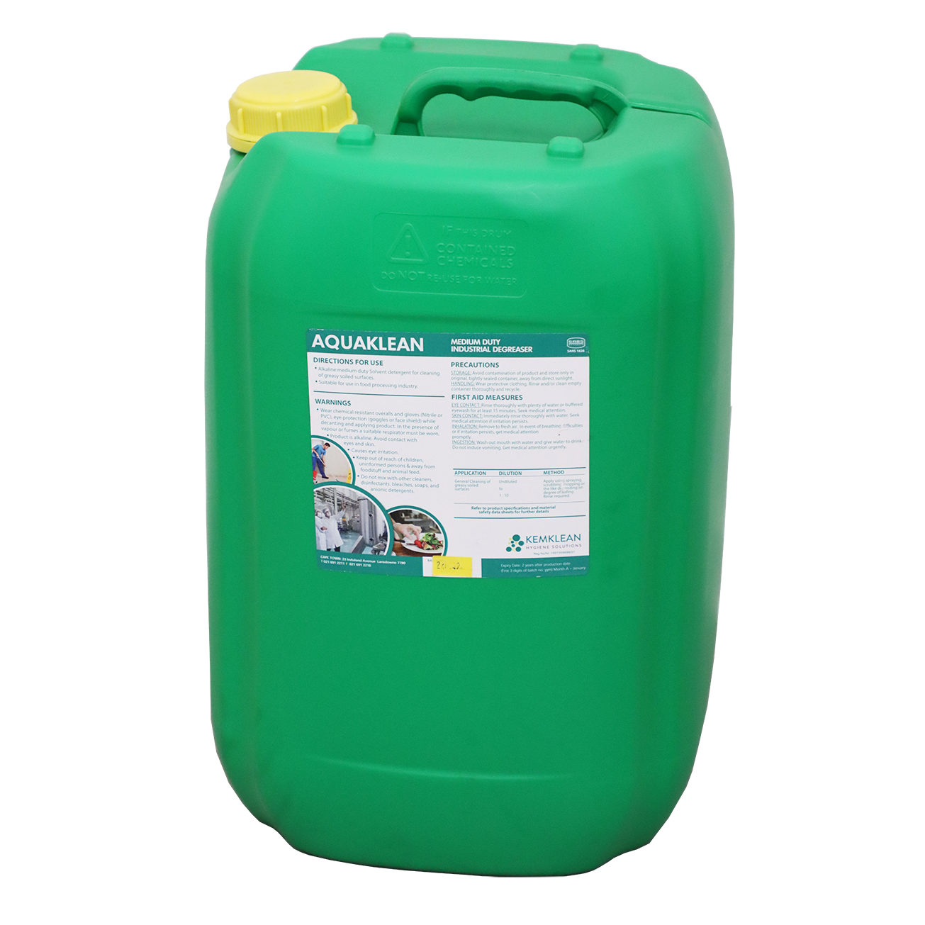 "DEGREASER  25L AQUAKLEAN - WATER BASED DEGREASER"