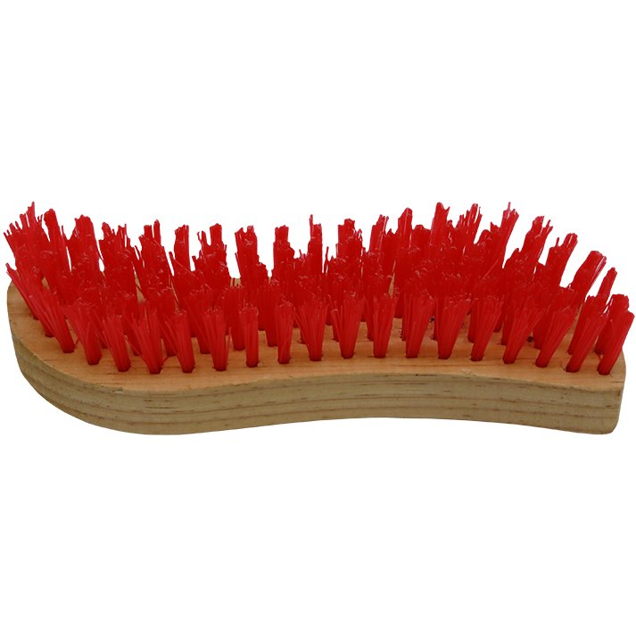 "BRUSH SCRUBBING S-SHAPE WOOD 190MM - S-SHAPE WOOD (ASSORTED COLOURS)"