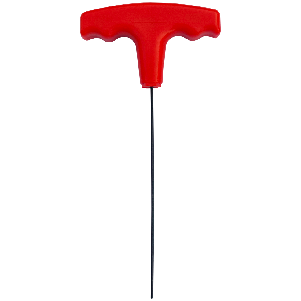 "ALLEN KEY T-HANDLE  5.0MM  EXXO - HEX KEY RED T-HANDLE\u00a0 5.0 X 100MM"