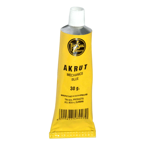 "ENG MARKING BLUE PASTE  30G AKRUT - MECHANICS NON-DRYING METAL MARKING BLUE"