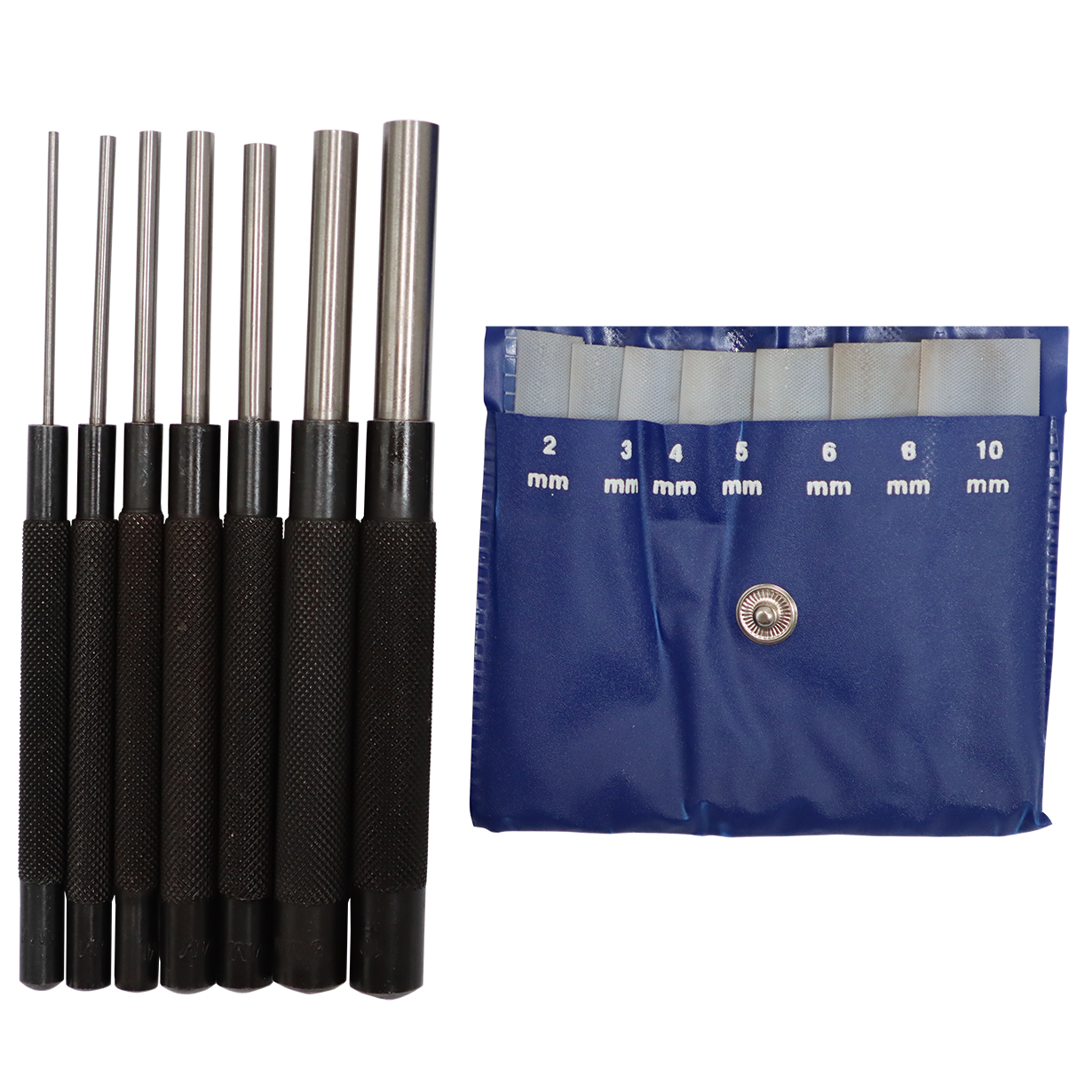 "PIN PUNCH SET 7 PCE 150MM  EXXO - 7 PIECE (2 \/ 3 \/ 4 \/ 5 \/ 6 \/ 8 \/ 10MM)"