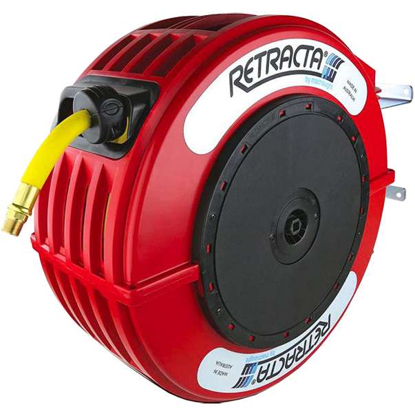 "HOSE REEL AIR  10MM X 20M MACNAUGHT - RETRACTA - 17 BAR \/ 250 PSI"