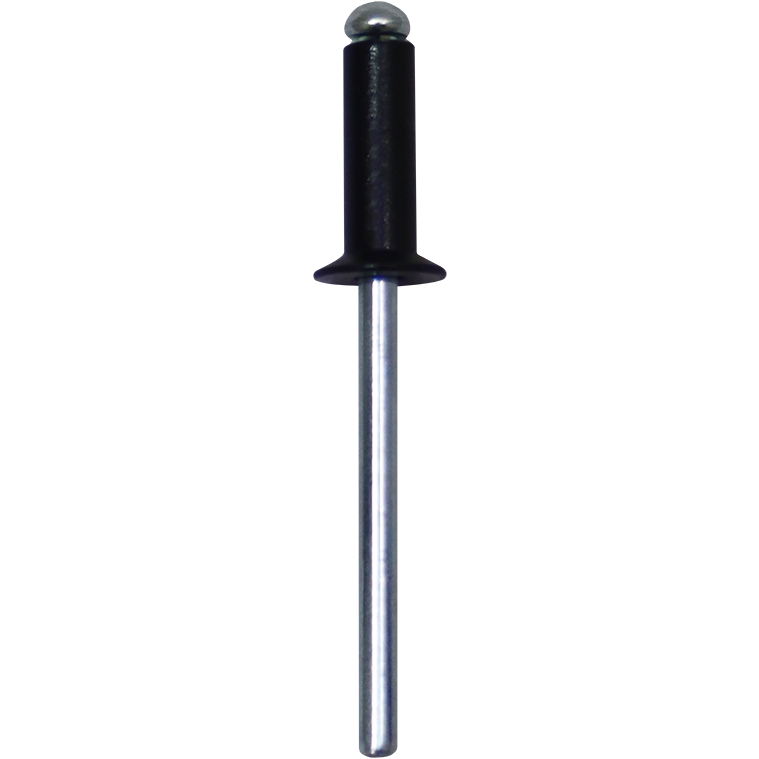 "RIVET BLIND   CSK BLACK  4.8 X 15MM - COUNTERSUNK ALUMINIUM POP RIVET"