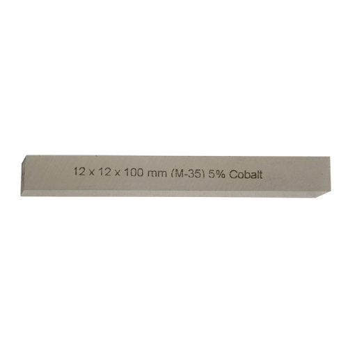 "TOOLBIT SQUARE 12 X 100MM Co5%  EXXO - HIGH SPEED STEEL (GRADE A - 5% COBALT)"