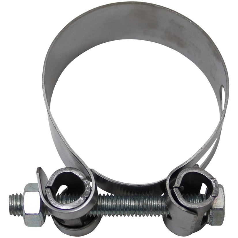 "HOSE CLAMP BOLT TYPE  STD    74 - 82MM - DWS - W2 SOLID 25MM BAND (S\/S GR 409)"