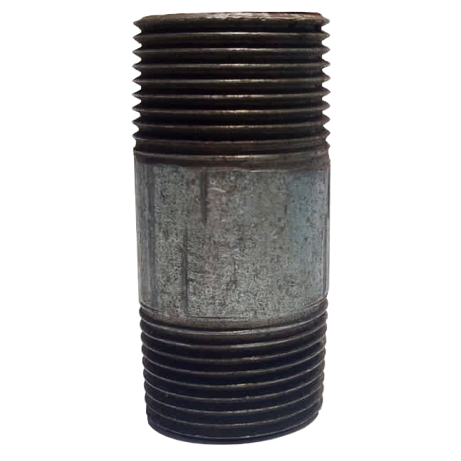 "BARREL NIPPLE GALVANISED  65MM - DWS - GALVANISED MALLEABLE"