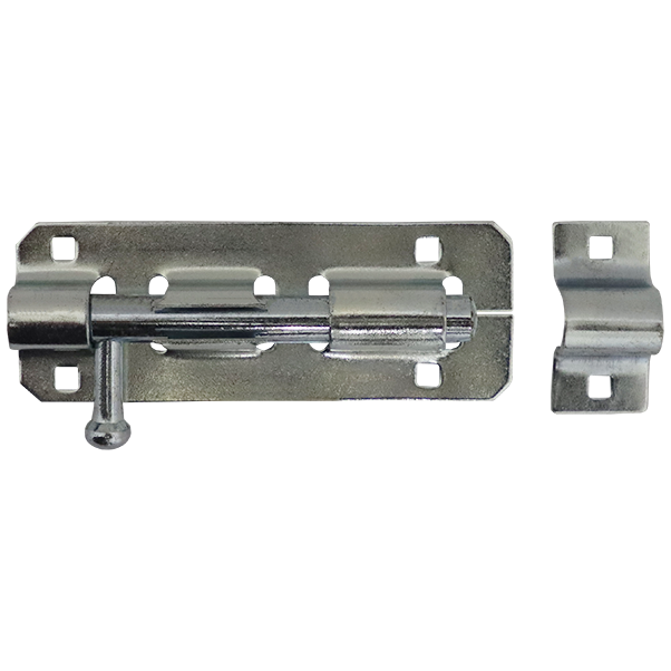 BARREL BOLT STANDARD 100MM GALV - 100X42X1.50MM - SHOOT 12MM