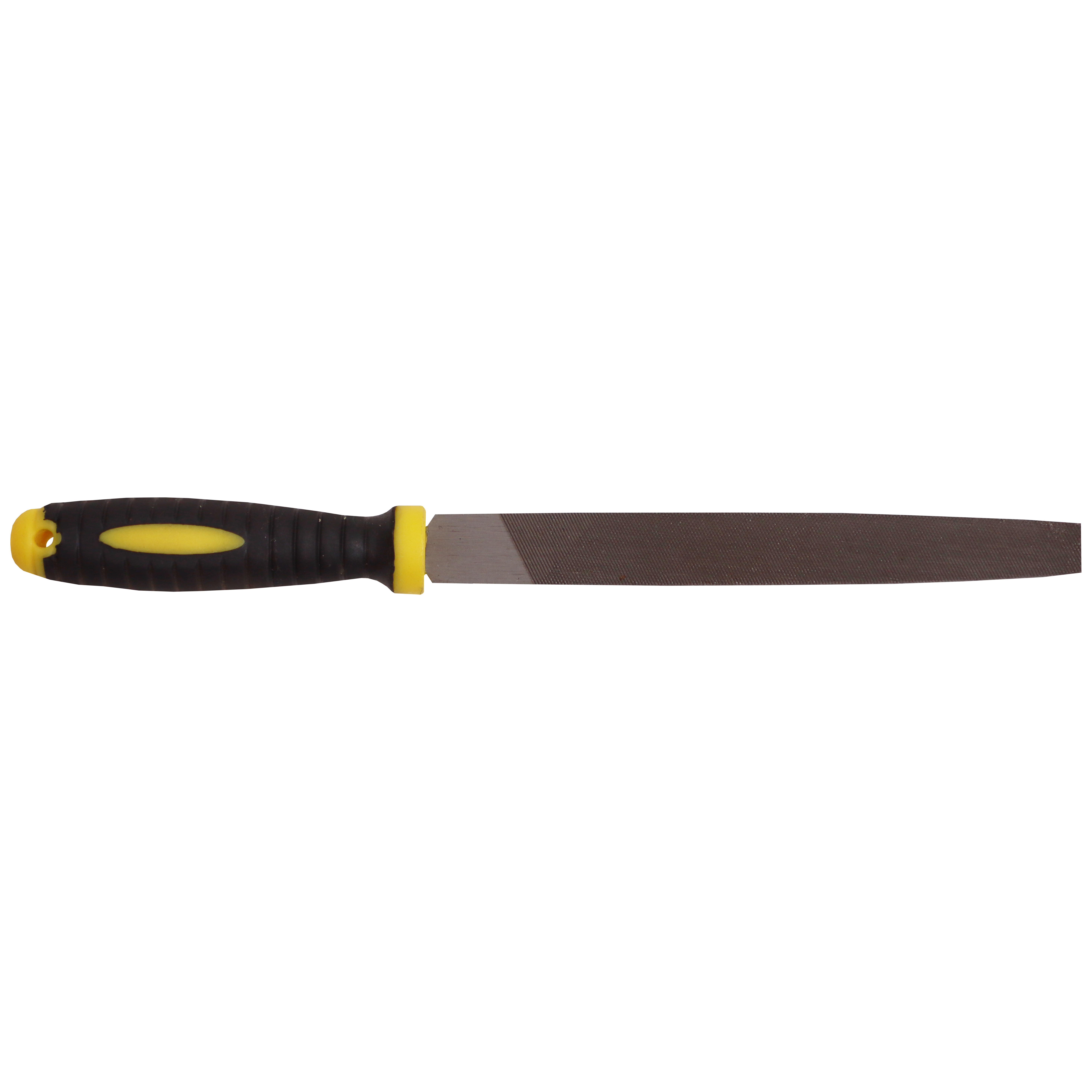 "FILE FLAT BASTARD 100MM    SAKATA - COARSE - BLISTER PACK WITH HANDLE"