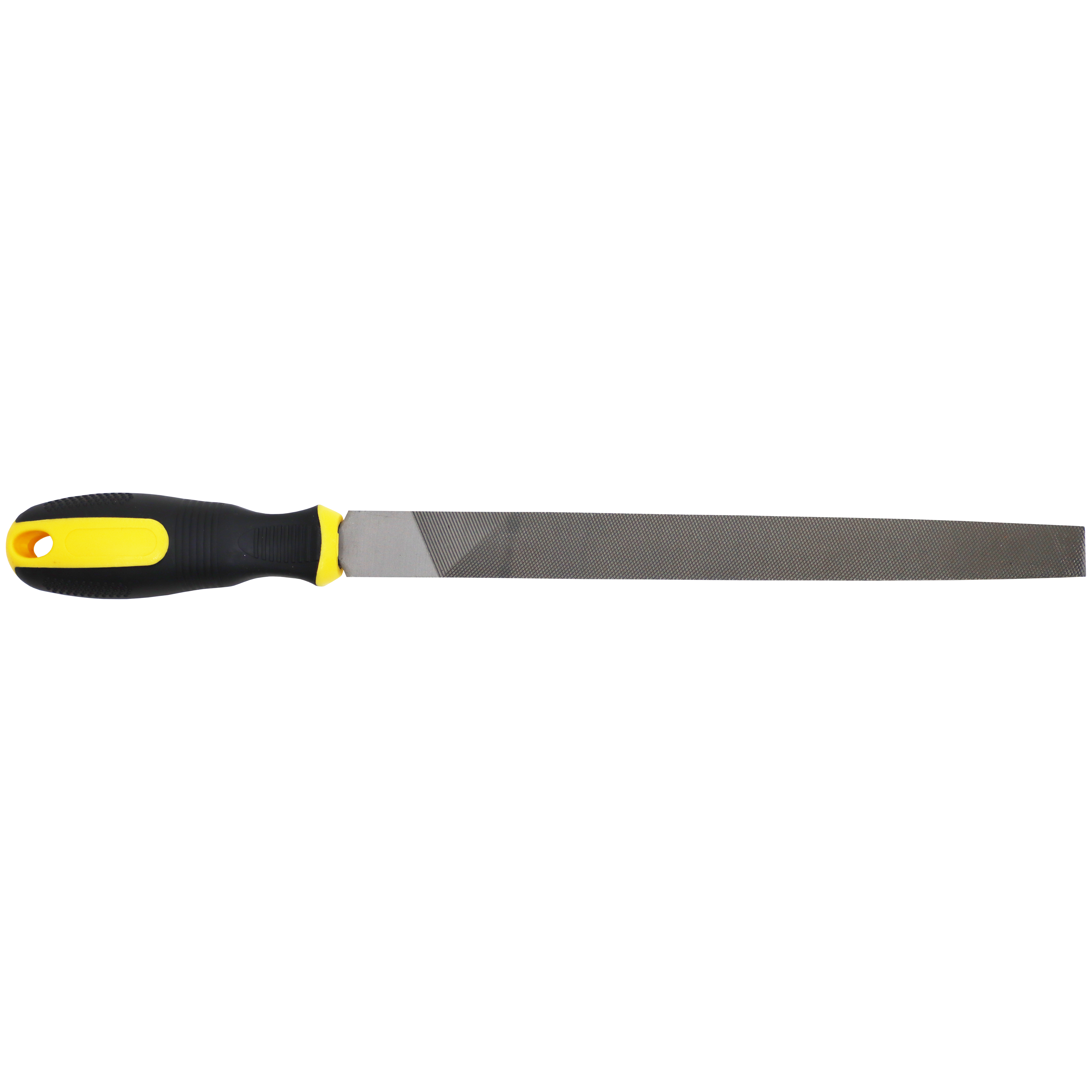 "FILE FLAT BASTARD 250MM    SAKATA - COARSE - BLISTER PACK WITH HANDLE"