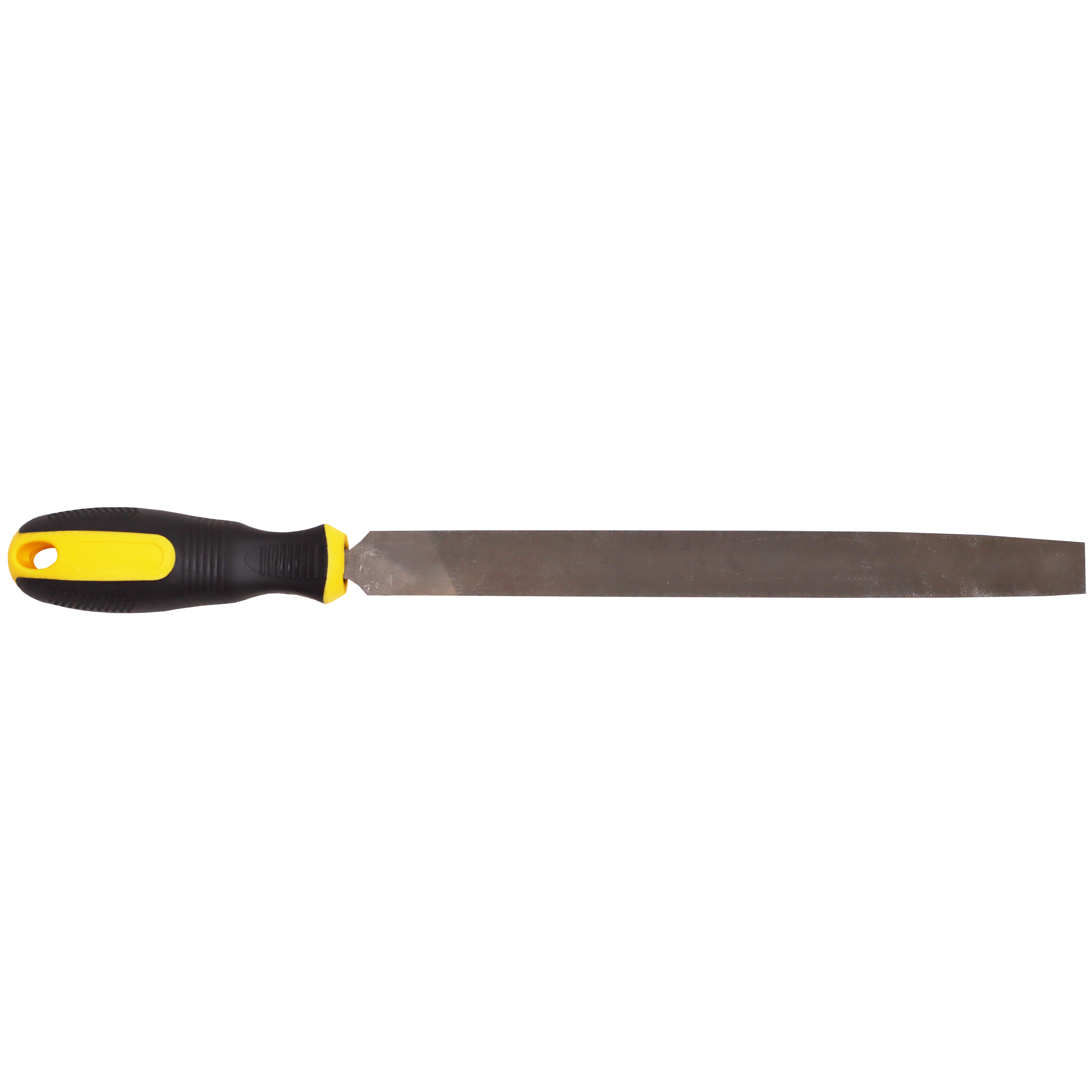 "FILE FLAT SMOOTH 250MM     SAKATA - FINE - BLISTER PACK WITH HANDLE"
