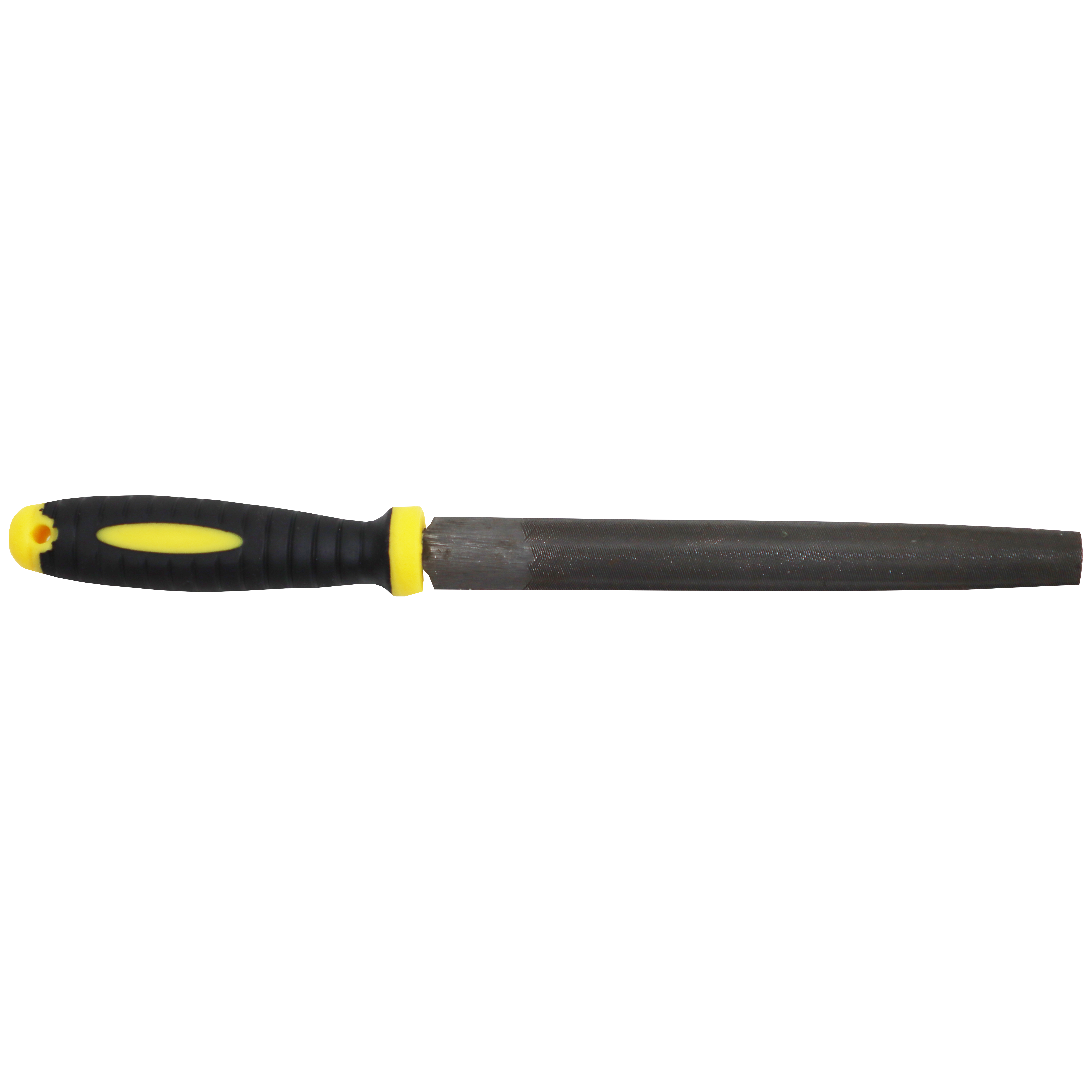 "FILE H\/ROUND SMOOTH 100MM  SAKATA - FINE - BLISTER PACK WITH HANDLE"