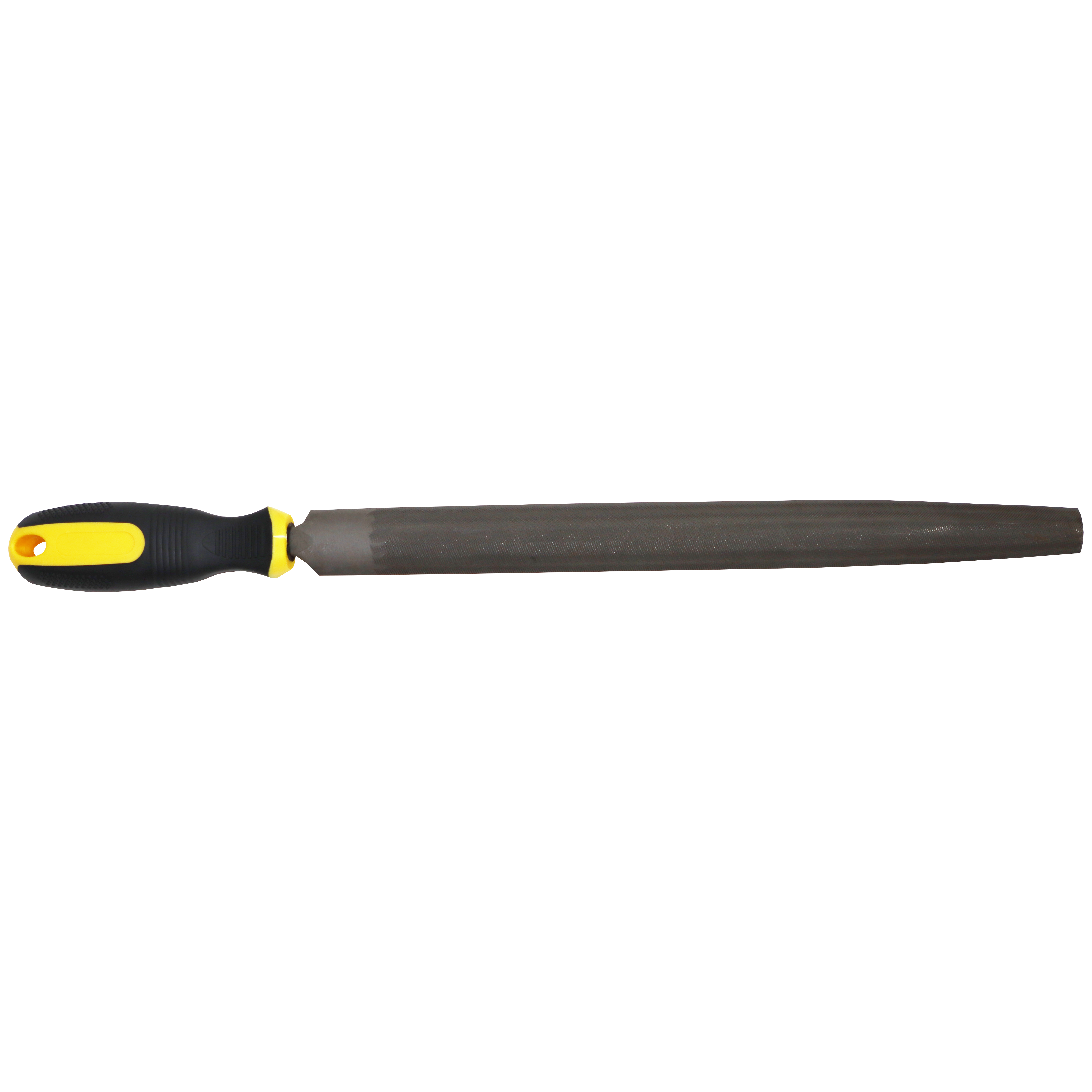 "FILE H\/ROUND SEC CUT 150MM  SAKATA - MEDIUM - BLISTER PACK WITH HANDLE"