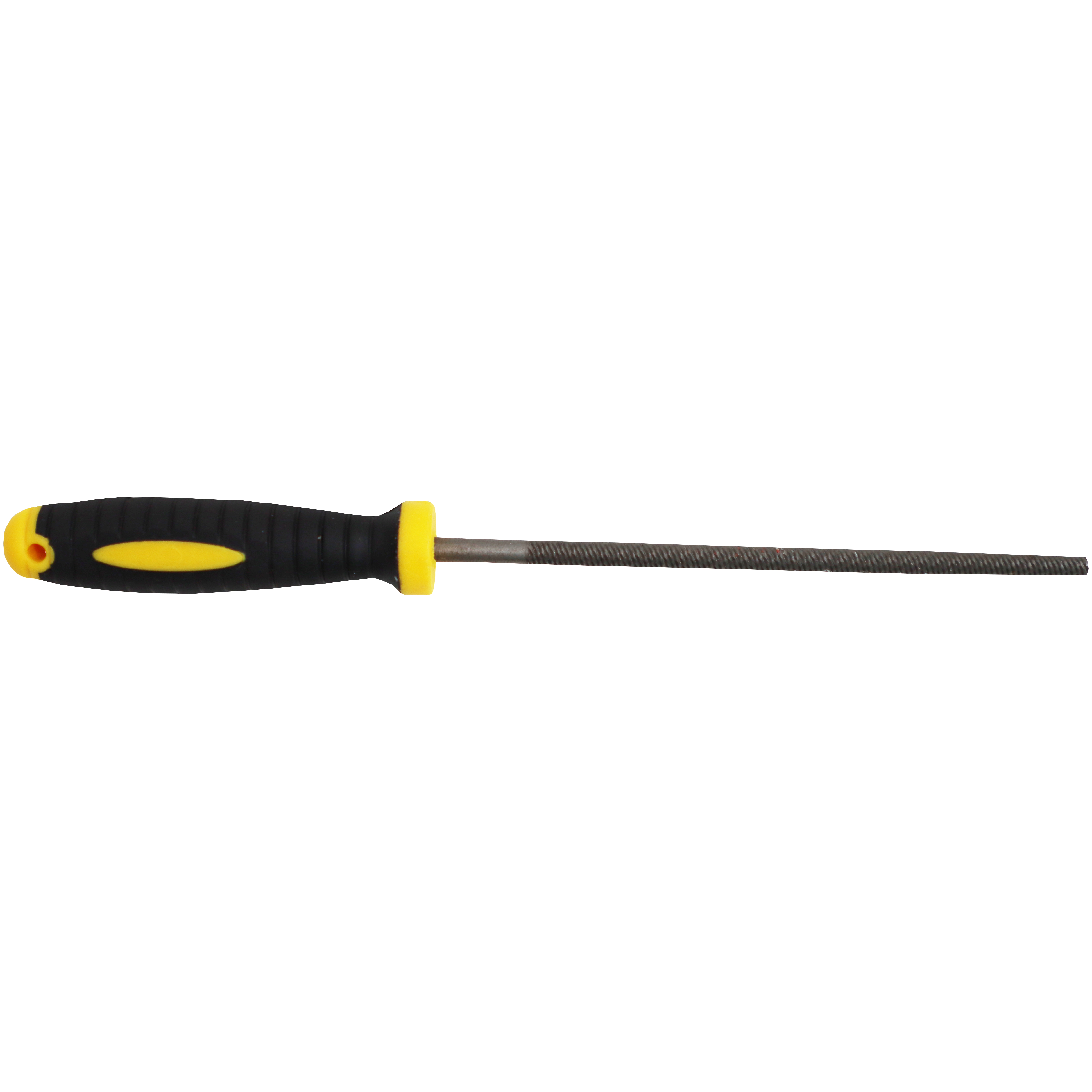 "FILE ROUND SEC CUT 100MM   SAKATA - MEDIUM - BLISTER PACK WITH HANDLE"
