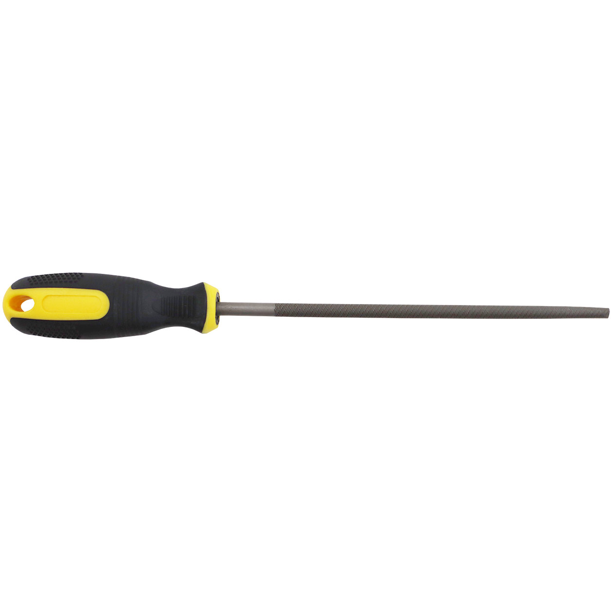 "FILE ROUND SMOOTH 150MM   SAKATA - FINE - BLISTER PACK WITH HANDLE"