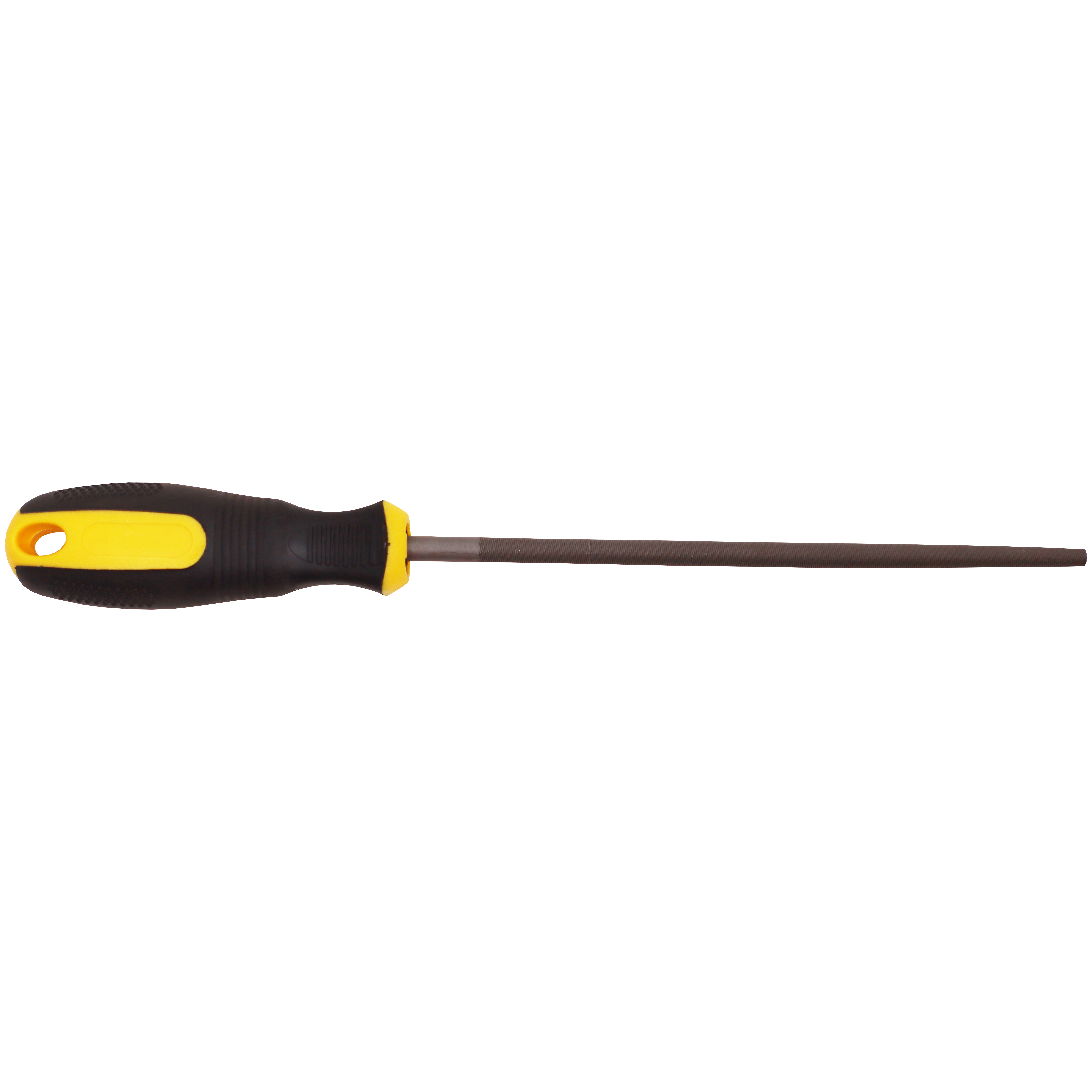 "FILE ROUND SMOOTH 200MM   SAKATA - FINE - BLISTER PACK WITH HANDLE"