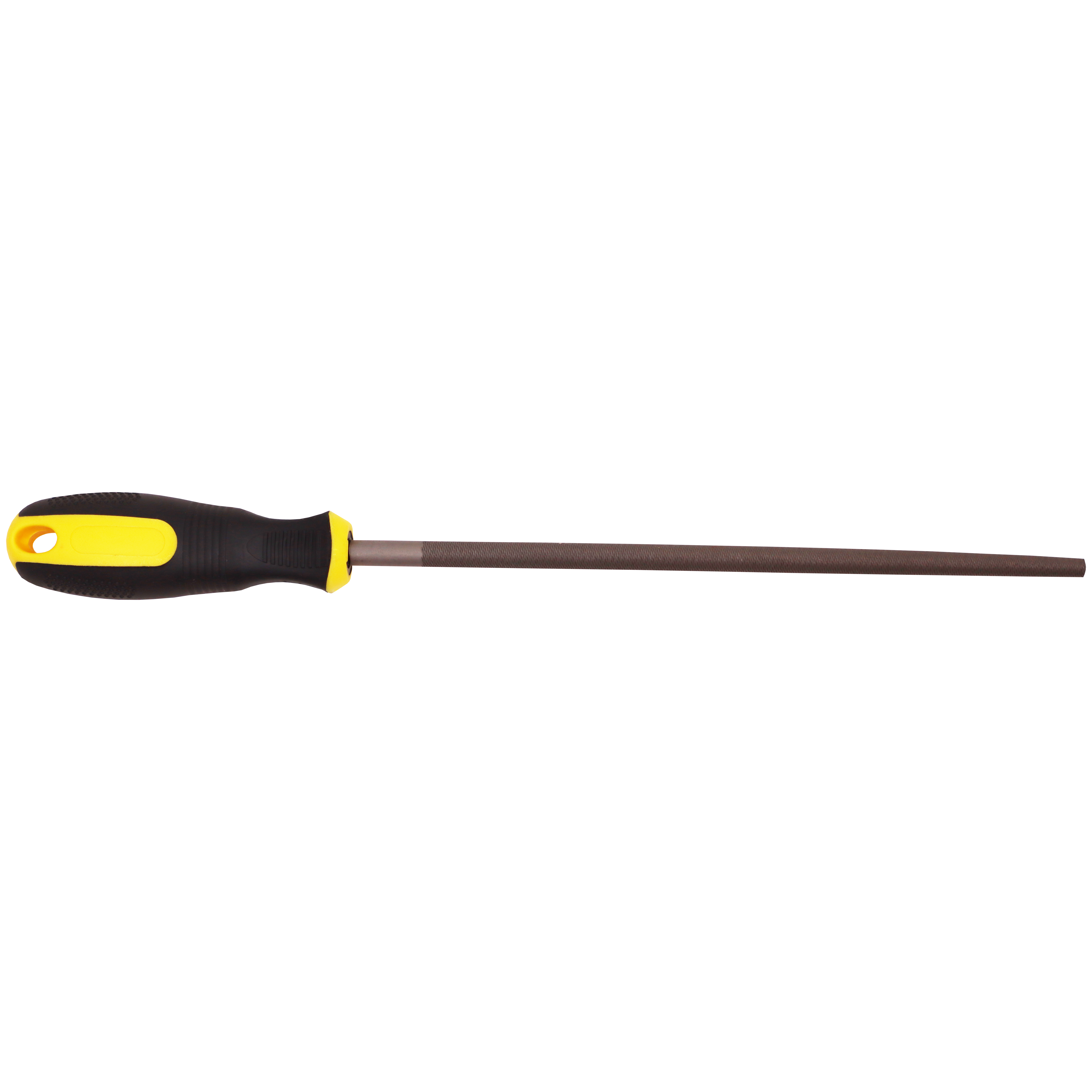 "FILE ROUND SMOOTH 250MM   SAKATA - FINE - BLISTER PACK WITH HANDLE"