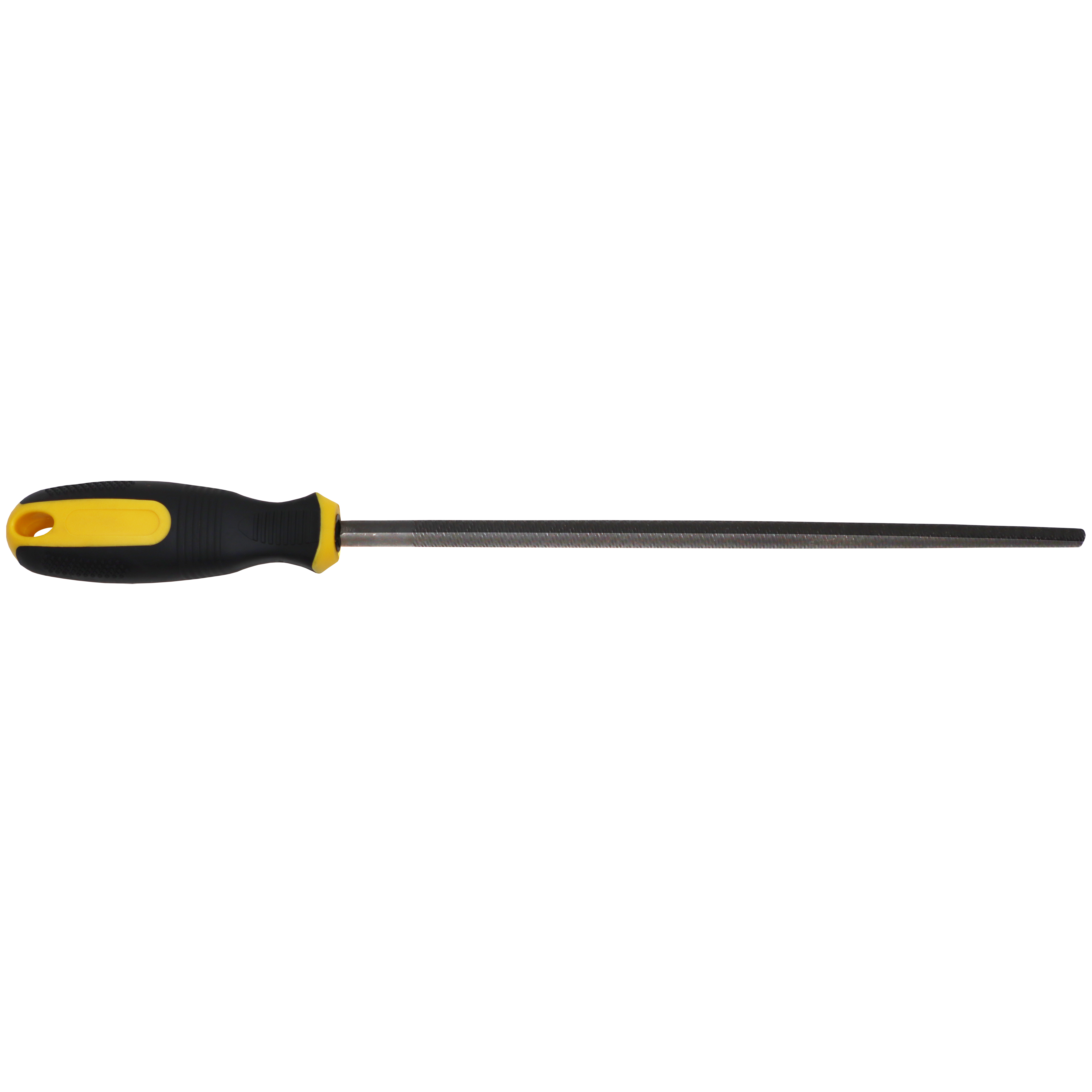 "FILE ROUND BASTARD 300MM   SAKATA - COARSE - BLISTER PACK WITH HANDLE"